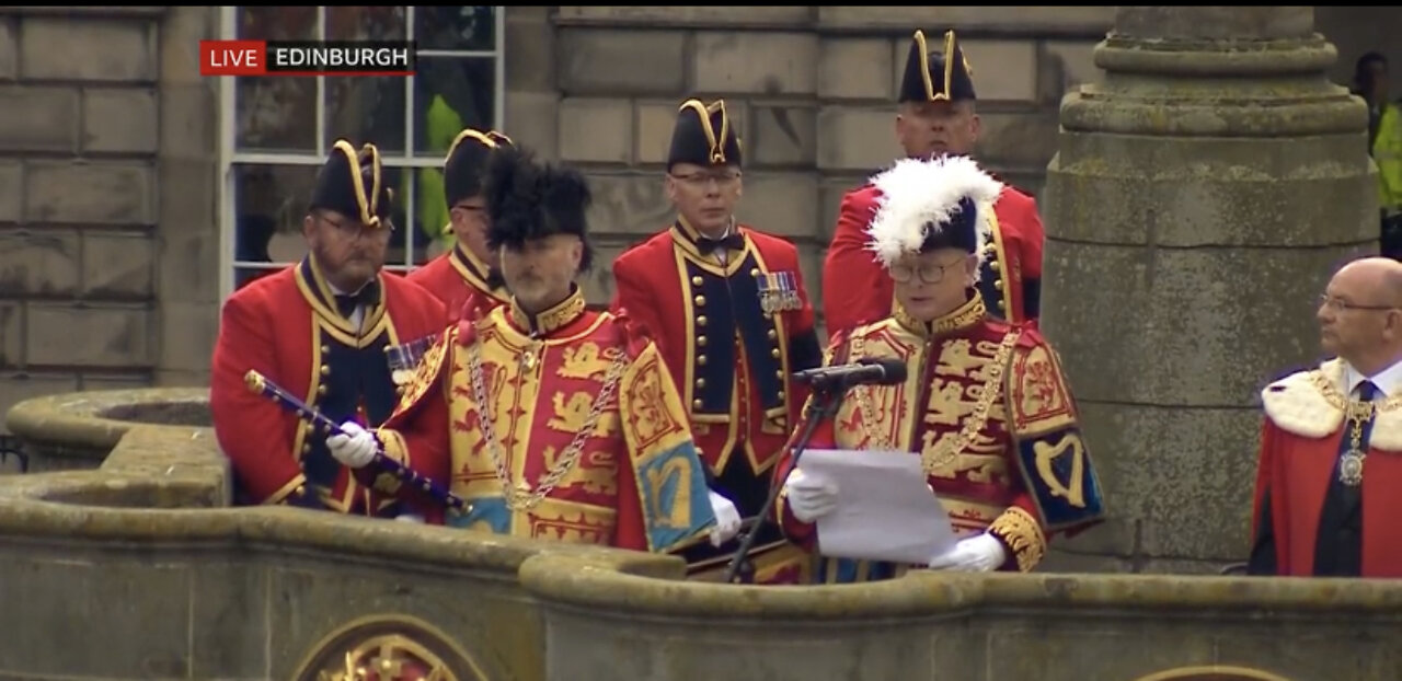 King Charles III proclaimed in Edinburgh