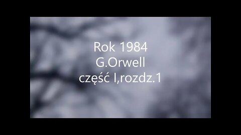 Rok 1984 - G.Orwell przełożył T.Mirkowicz część I , rozdz.1