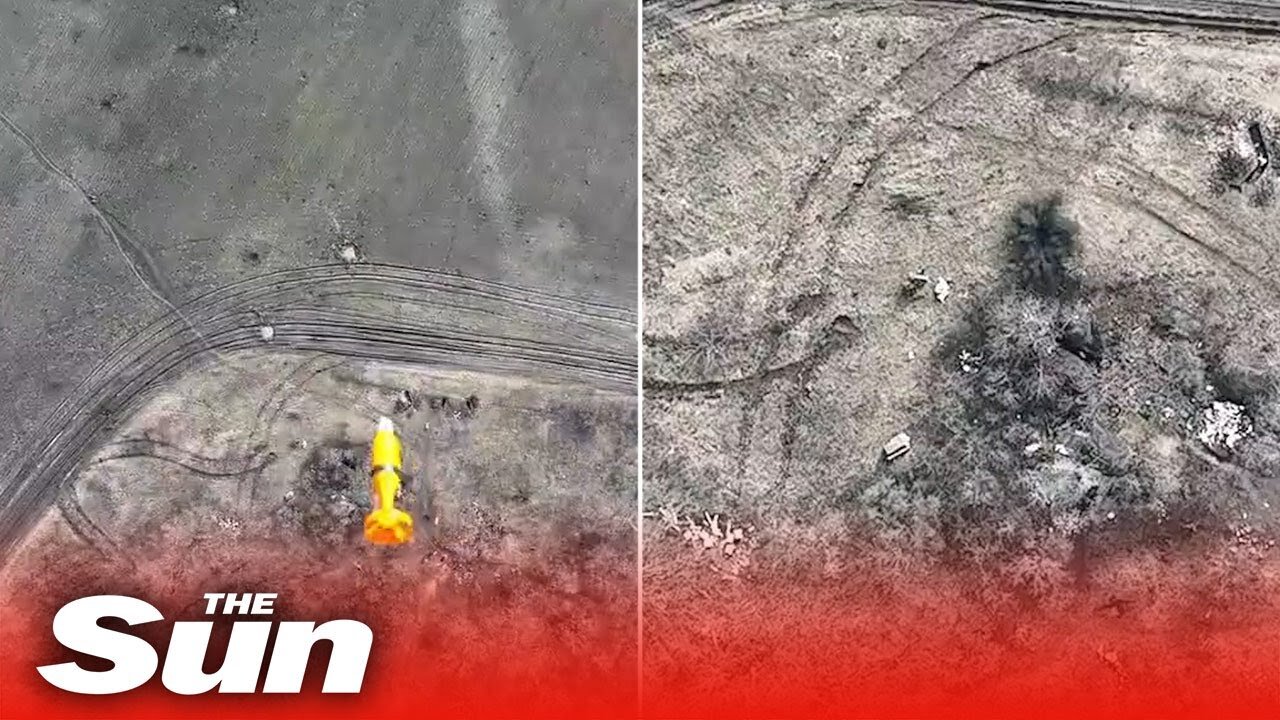 Ukrainian forces blow up Russian troops in explosion