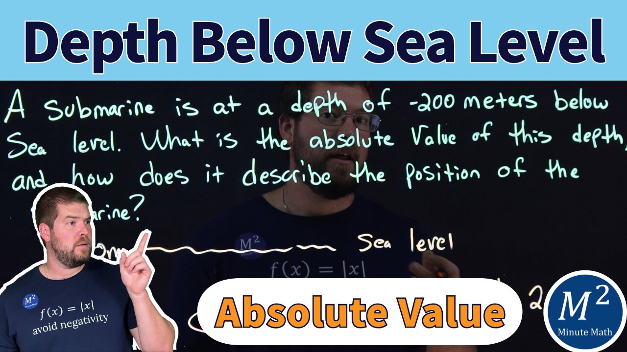 Understanding Depth Below Sea Level Using Absolute Value