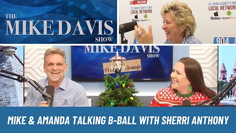 Mike & Amanda with Sherri Anthony Talking B-ball & the Gym Dedication