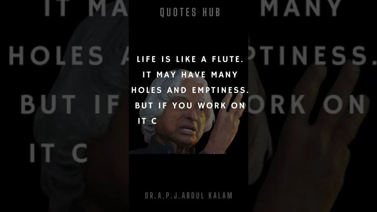 One of the Most Inspiring Quotes from APJ Abdul Kalam || #quotes || #shorts