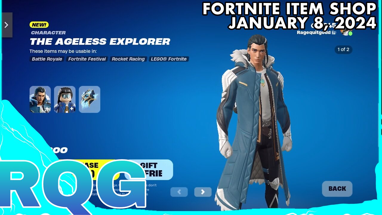 “NEW” AGELESS EXPLORER IS FINALLY HERE! FORTNITE ITEM SHOP (January 8, 2024)