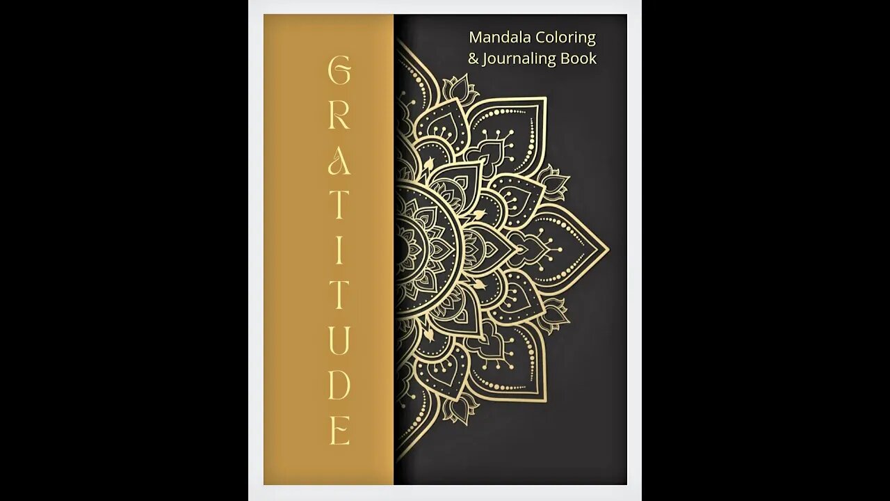 Elegant Mandala Coloring & Gratitude Journal #coloring #gratitude #selfcare