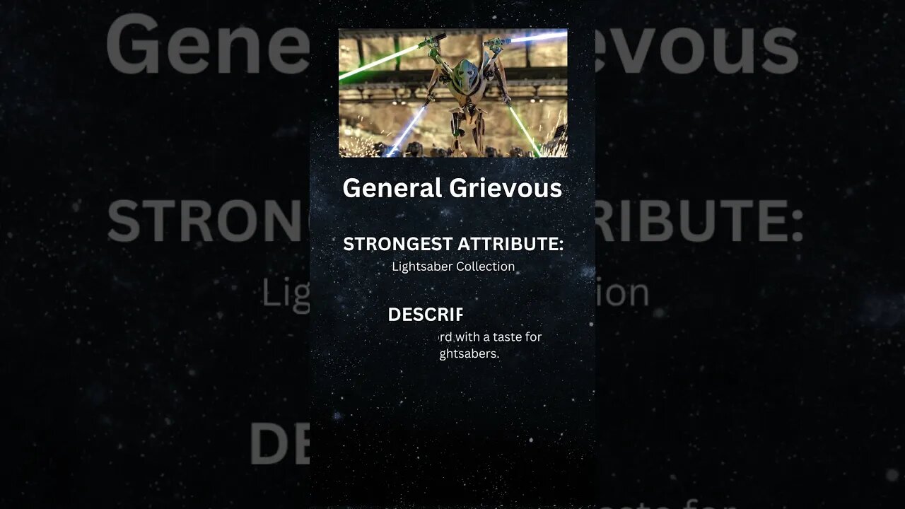 Star Wars Character Spotlight: General Grievous #shorts