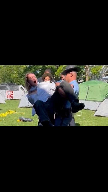 Georgia State Trooper's Patience Ends With Beta Hamas Protestor At Emory University