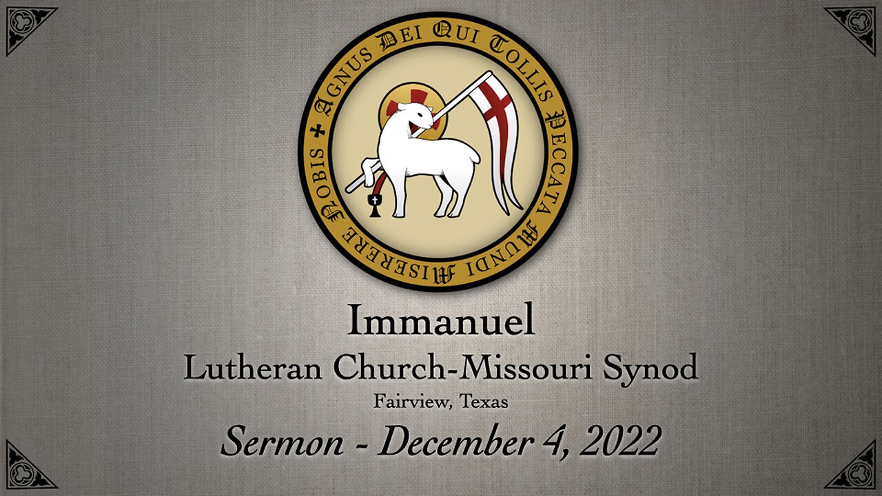 Sermon - December 4, 2022