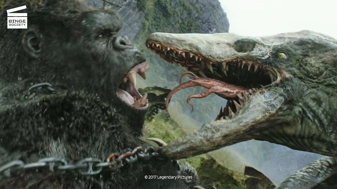 Kong: Skull lsland (2017) - Kong vs skull devil