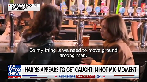 VP Harris Gets Caught On Hot Mic Admitting Her Campaign Is Struggling With Male Voters