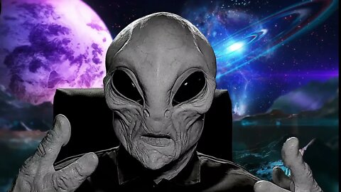 Kagen the Alien giving a channel intro talking about dislikes removed and the looking glass.