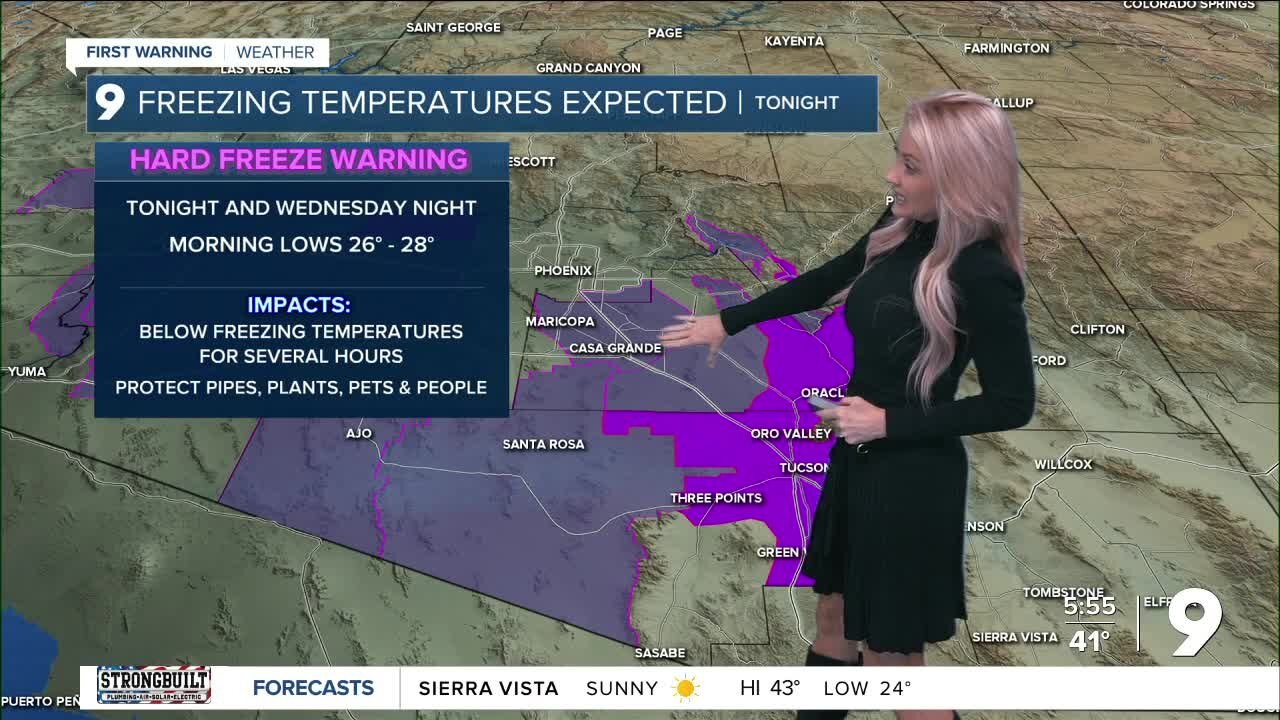 As showers exit, cold air arrives