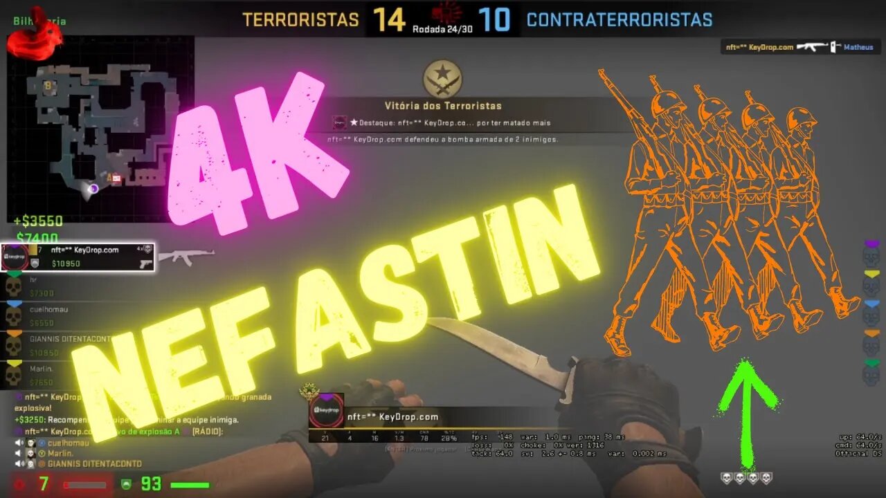 🔴34 4k salvador do Nefasto #shorts CSGO Valve Counter Strike Global Offensive