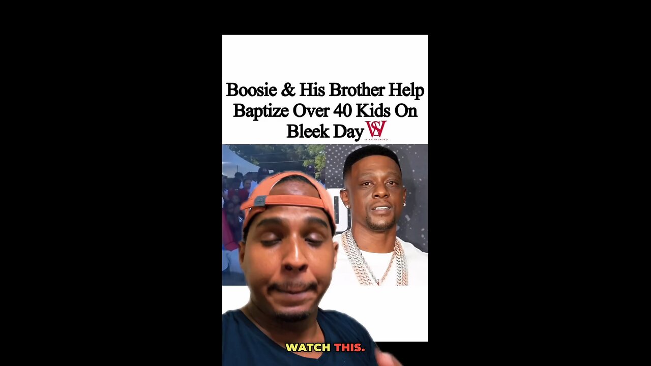 Boosie & his brother help baptize over kids on bleek day 🔥😱 #shorts #Jesus #JesusChrist #Faith