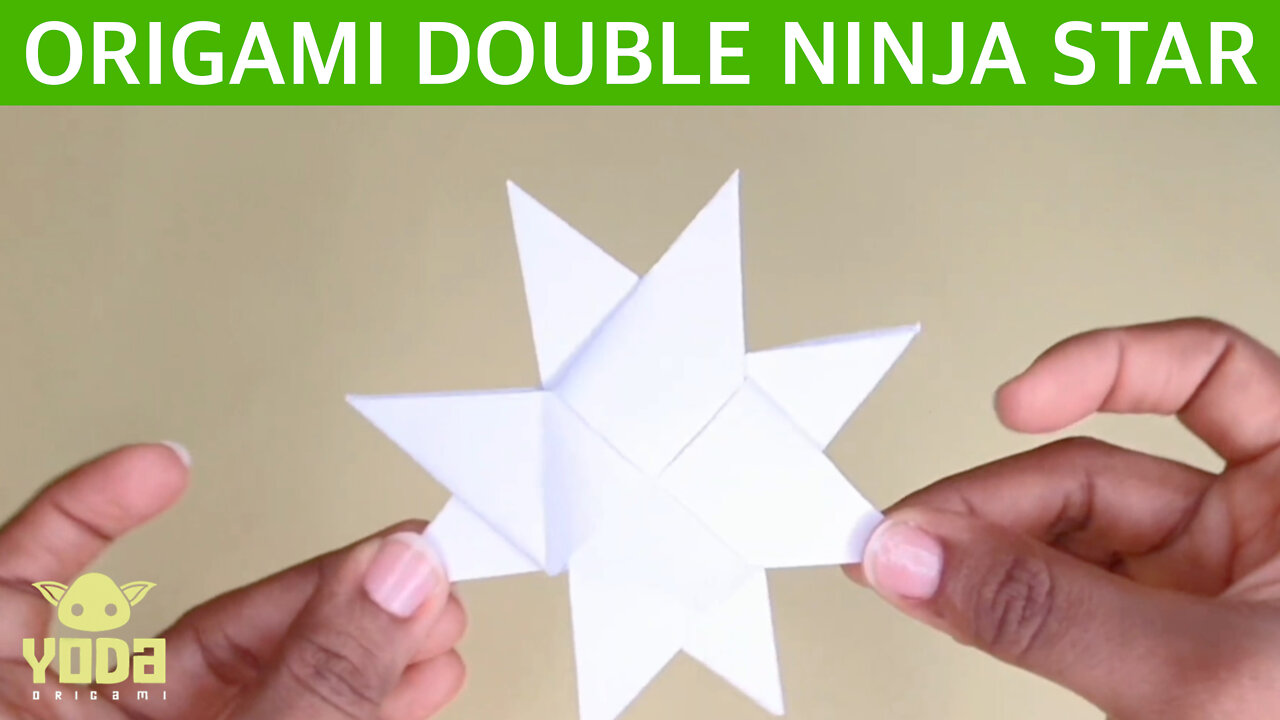 How To Make Double Origami Ninja Star - Easy And Step By Step Tutorial