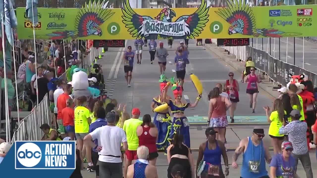 2:10 – 2:15 Saturday | Publix Gasparilla Distance Classic Finish Line