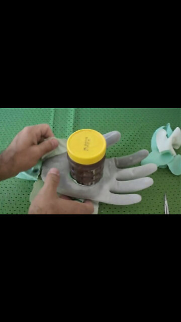 Cement hand like this you've never seen