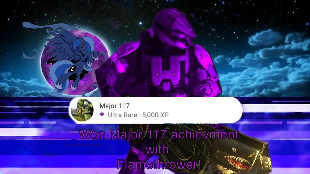 Won "MAJOR 117" Achievement with Flamethrower / Spartan Firefight