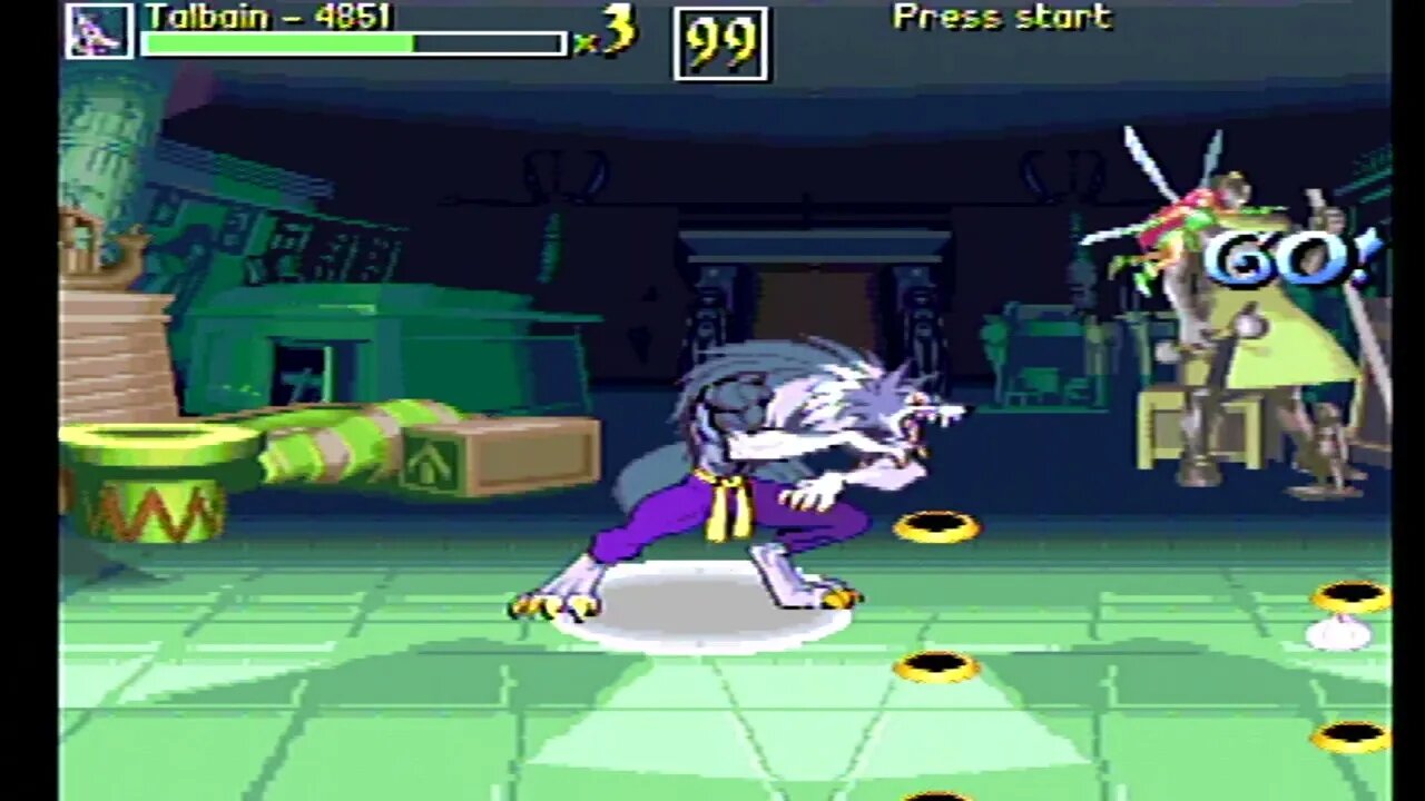 Night Warriors: The Of DarkStalkers Play As Talbain On Dreamcast