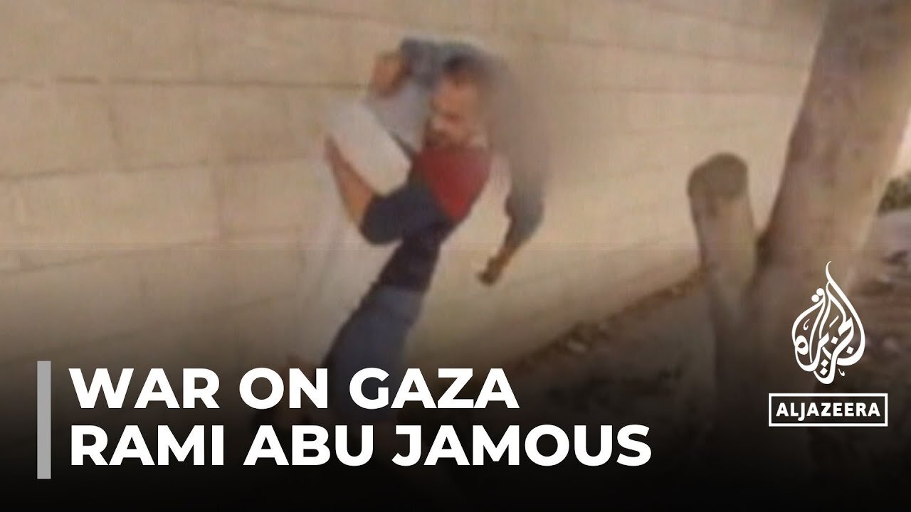 Journalist Rami Abu Jamous left his home in northern Gaza after being given 30 minutes notice