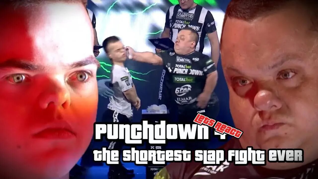 The SHORTEST Slap Fight EVER | Big Jack vs Q Man #punchdown #throwback