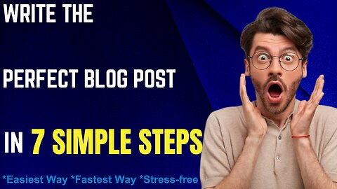 How To Write Blog Posts With ChatGPT in SECONDS 🔥- DO THIS To Get Started Immediately⌚