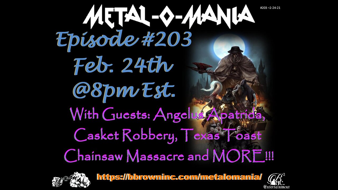 #203 - Metal-O-Mania - Angelus Apatrida - Casket Robbery - TTCM Crossover Special