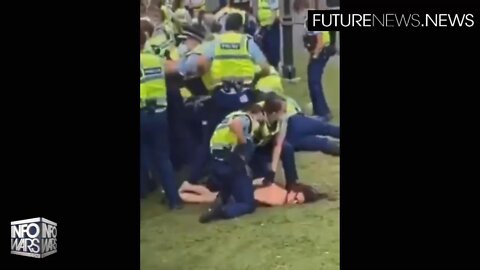 New Zealand Police Beat Naked Woman Senseless For Protesting Vaccines