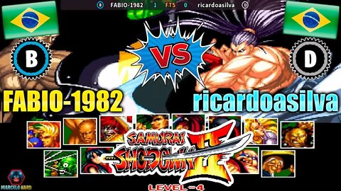 Samurai Shodown II (FABIO-1982 Vs. ricardoasilva) [Brazil Vs. Brazil]