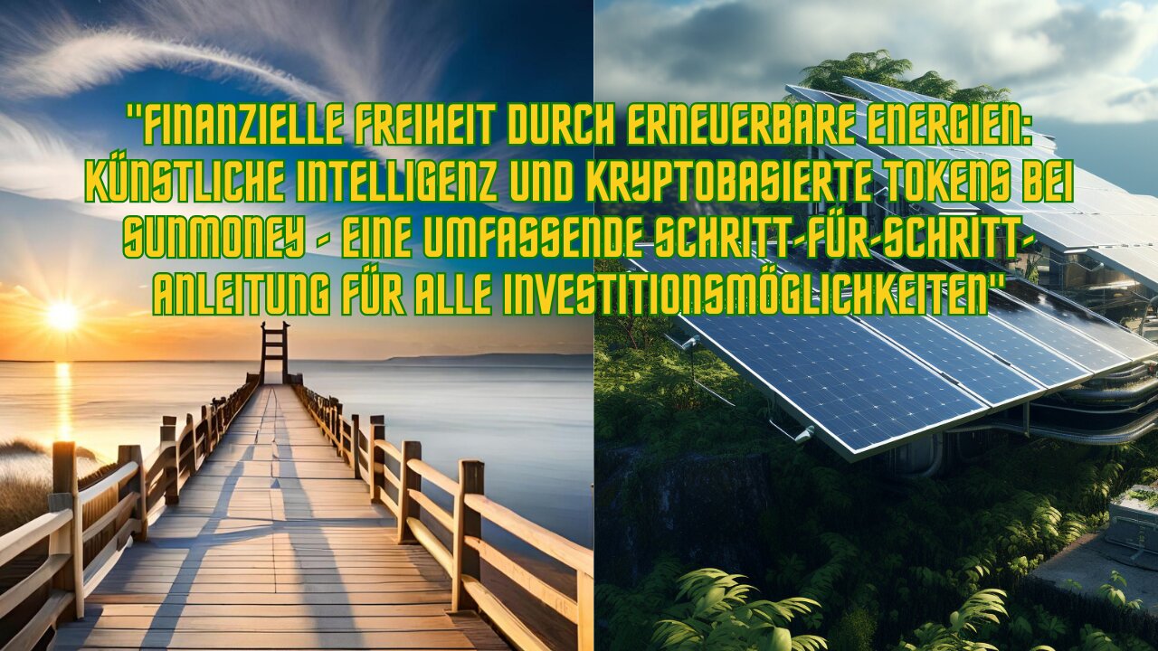 Finanzielle Freiheit durch erneuerbare Energien- Sunmoney-Schritt-für-Schritt-Anleitung