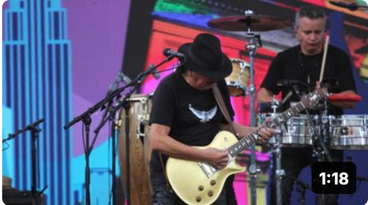 Famed guitarist Carlos Santana passed out on stage tonight during a Michigan concert