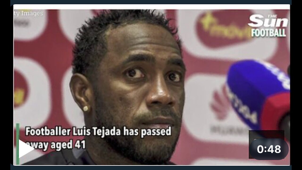 Panama’s all-time leading goal scorer Luis ‘Matador’ Tejada dies age 41 - Collapsed on the field