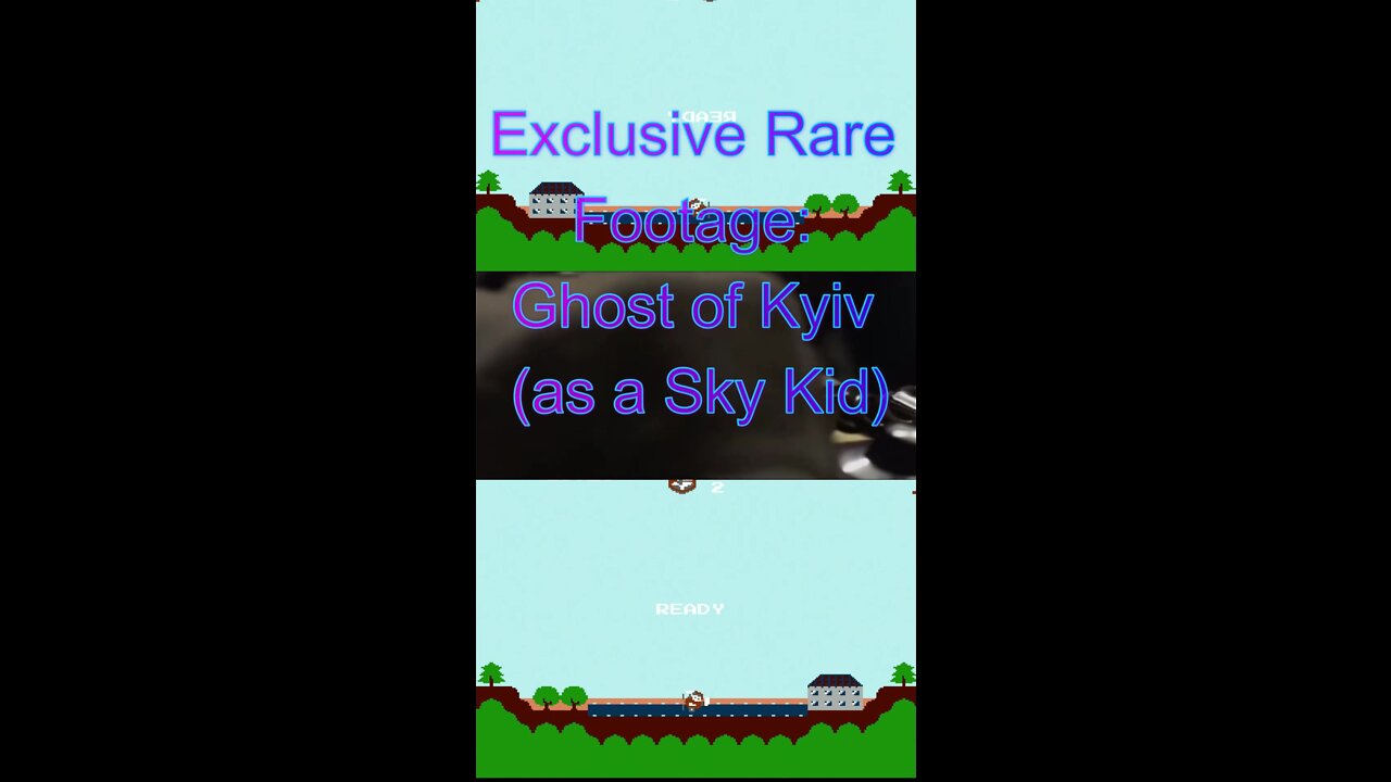 Exclusive Rare Footage: Ghost of Kyiv (Kiev) as a kid, a Sky Kid, fake news real Nintendo