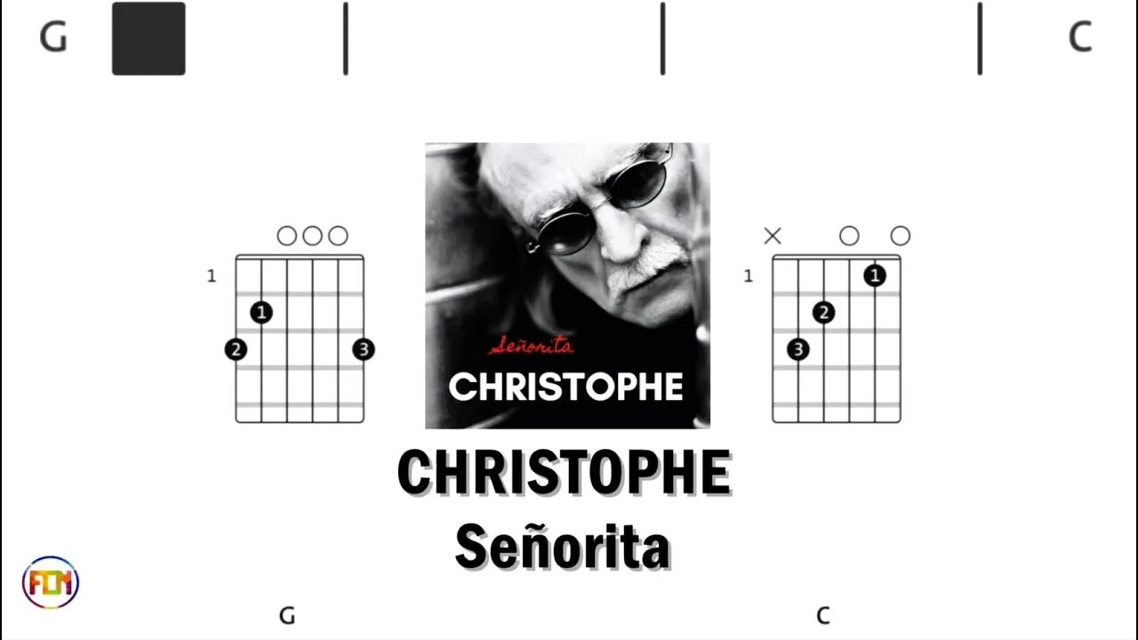 CHRISTOPHE Señorita - (Chords & Lyrics like a Karaoke) HD