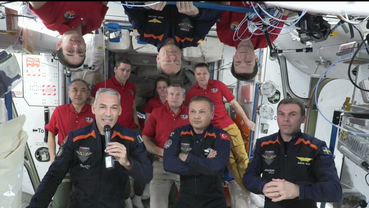 Expedition 70 Axiom Mission 3 International Space Station Farewell Remarks - Feb. 2, 2024