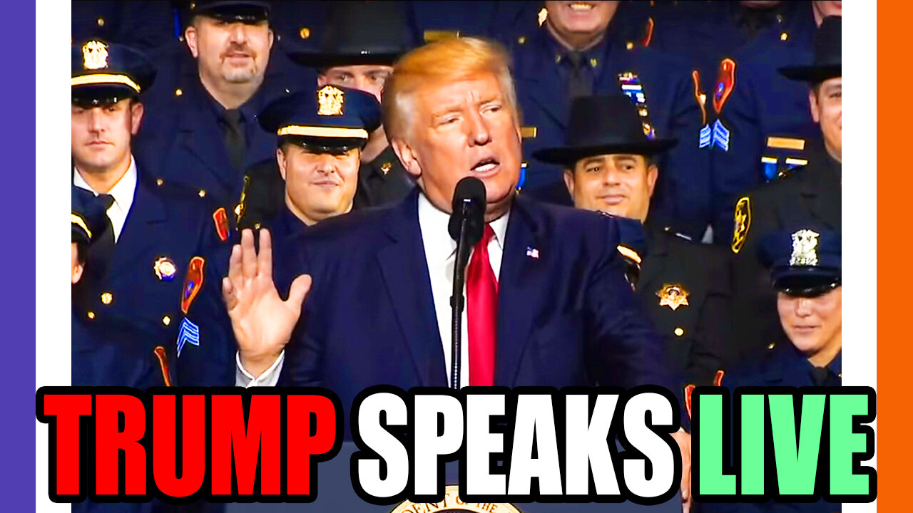 🔴LIVE: NYPD Trump Speech 🟠⚪🟣