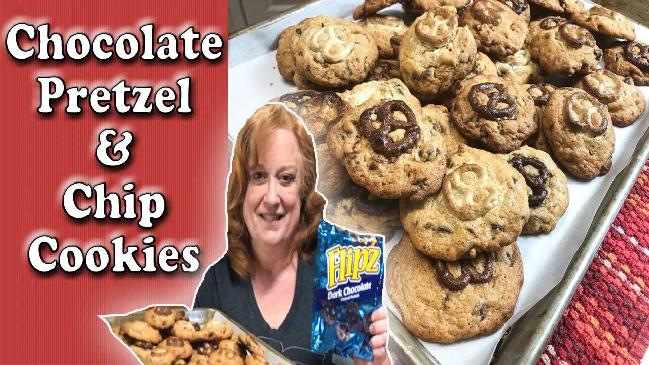 CHOCOLATE PRETZEL & CHIP COOKIES RECIPE | Sweet & Salty Cookie Recipe | Bake with Me Cookies