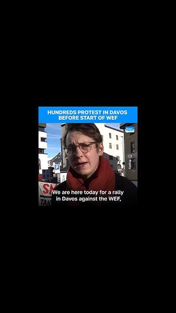 Rally against the WEF in Davos