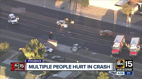 Two people in critical condition after Phoenix crash Wednesday