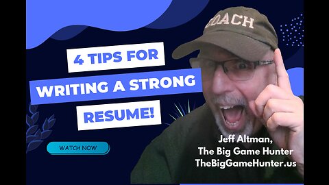 4 Tips for Writing a Strong Resume