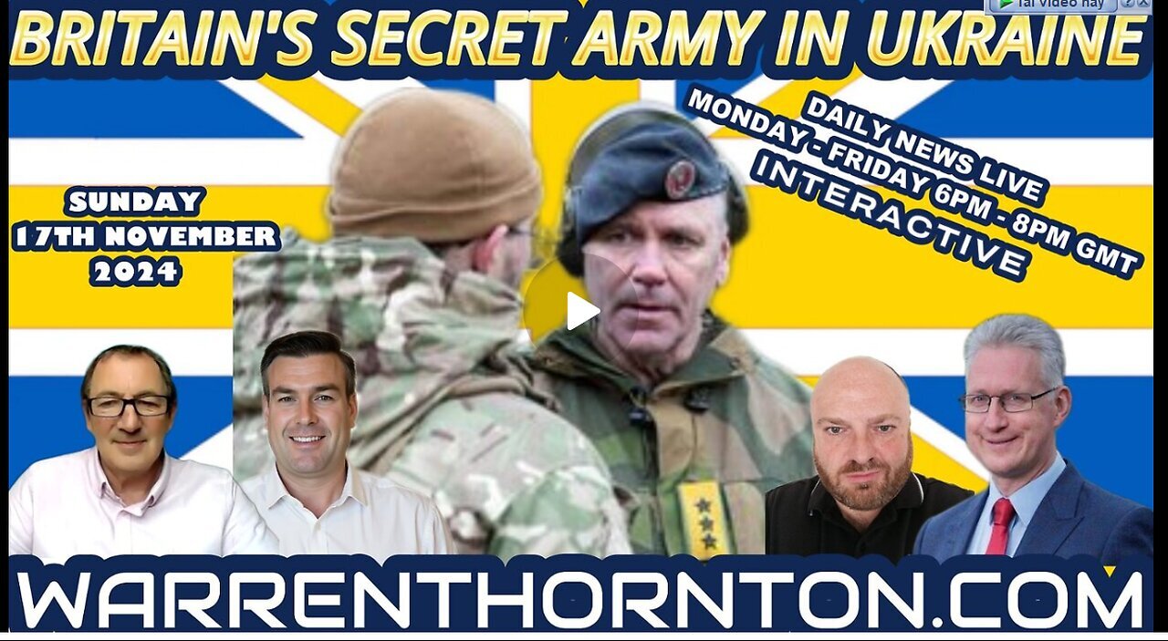 BRITAINS SECRET ARMY IN UKRAINE WITH WARREN THORNTON, PAUL BROOK