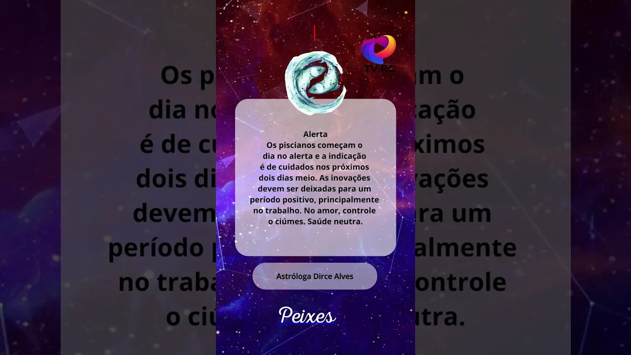 HORÓSCOPO DE #PEIXES 03/08/23 - VOCÊ ESTÁ NO #ALERTA! CONFIRA AQUI! #shorts