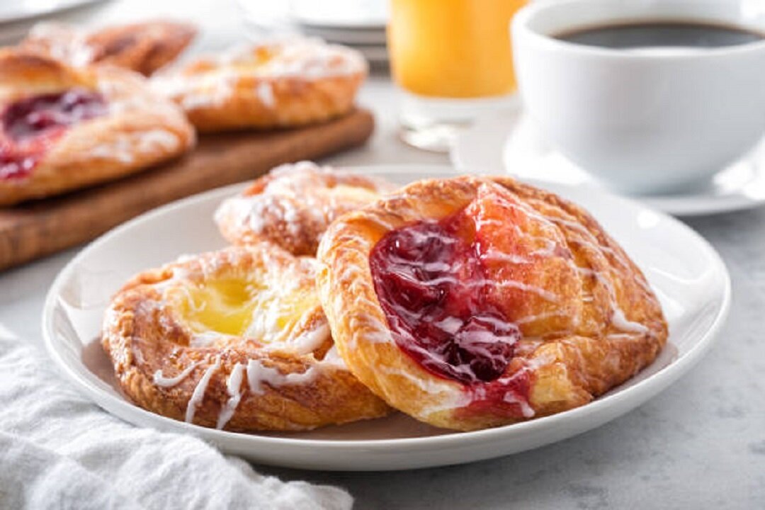 Danish Pastry Recipe - Danish Pastry With Jam Filling - Jam Puff Pastry at Home