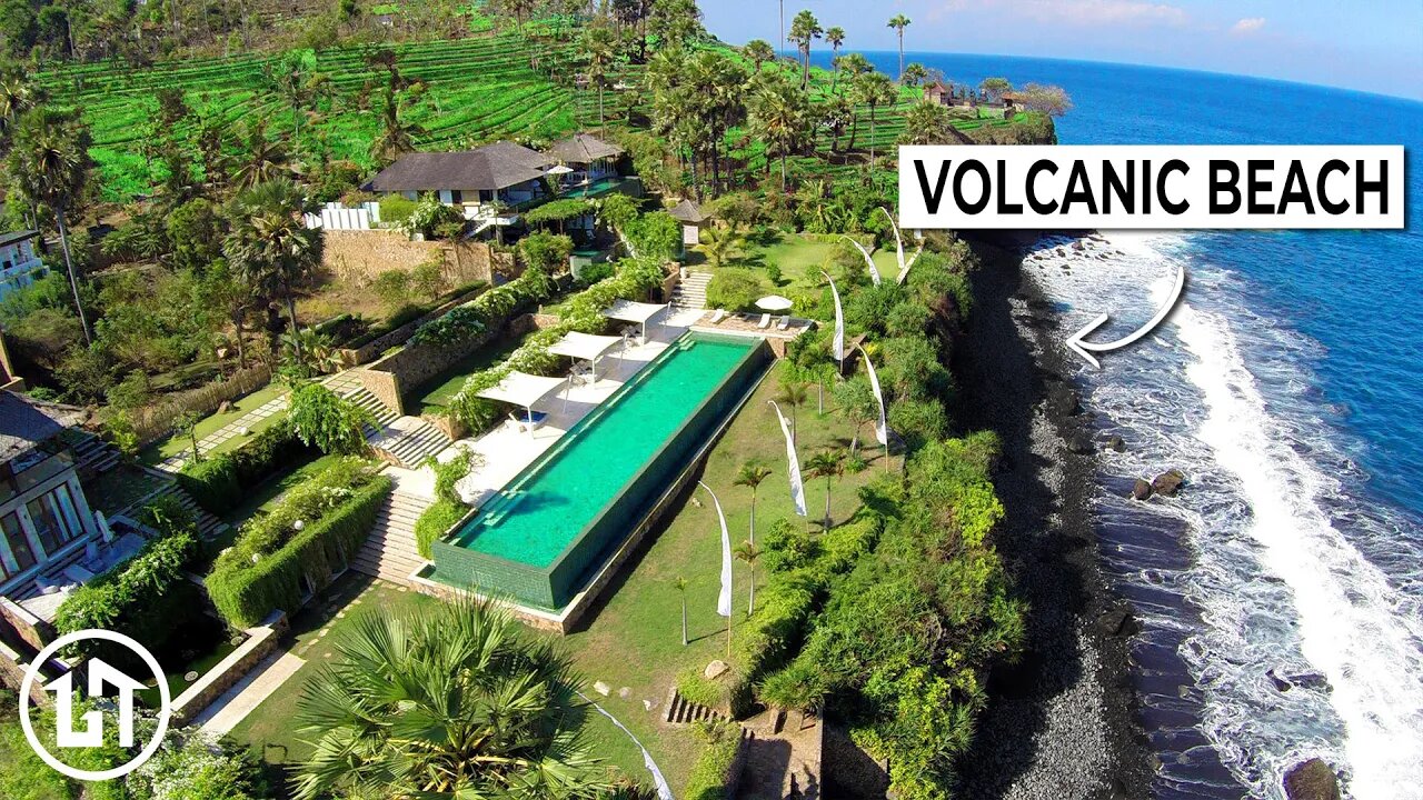 These Villas Have Spectacular Tropical Design (AND A Volcanic Beach!)