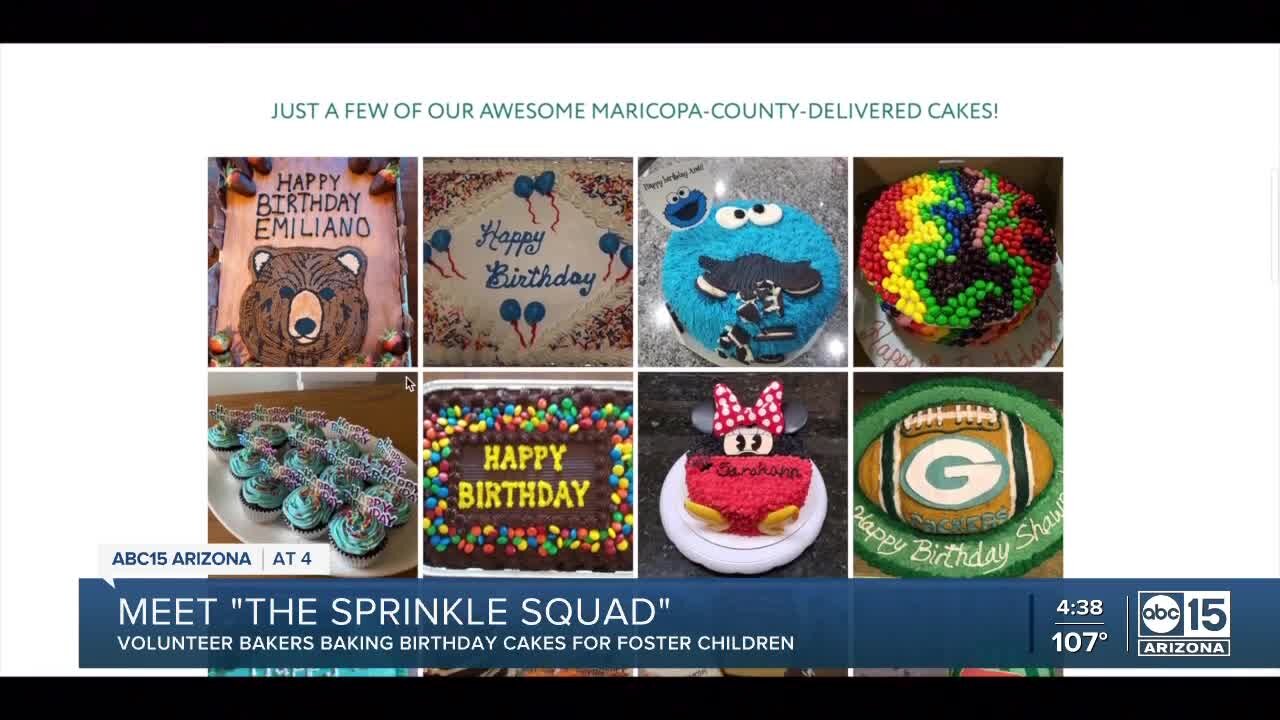 'Sprinkle Squad' delivers thousands of birthday cakes to Arizona foster children