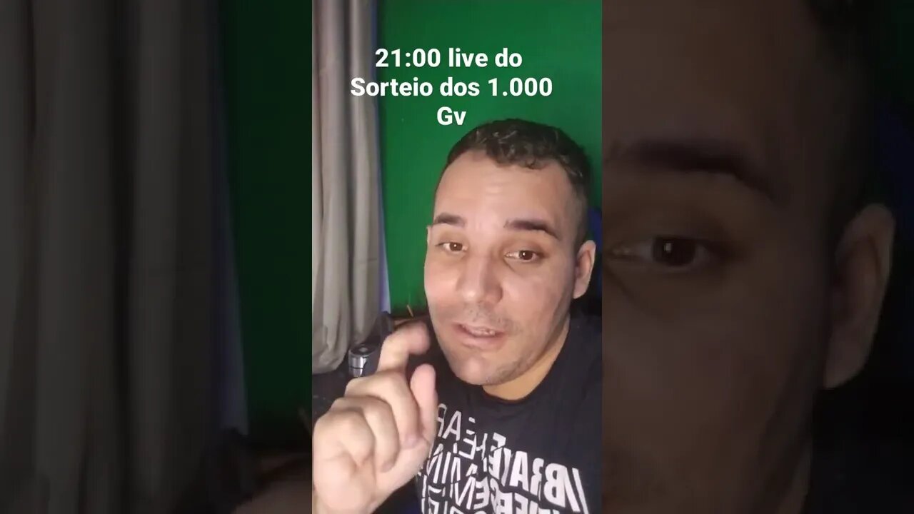 live as 21:00 para um mega Sorteio