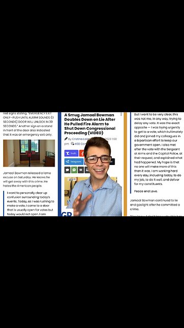 Victor Reacts: Is it Possible to Be That Dumb? Bowman Doubles Down on Fire Alarm Excuse