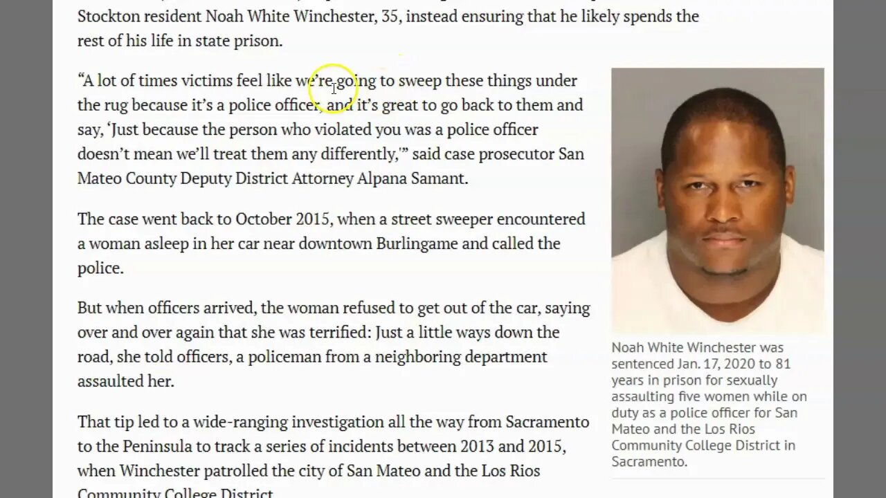 San Mateo Cop Convicted Of Rape - Only Cops & Govt Need Guns - Earning The Hate