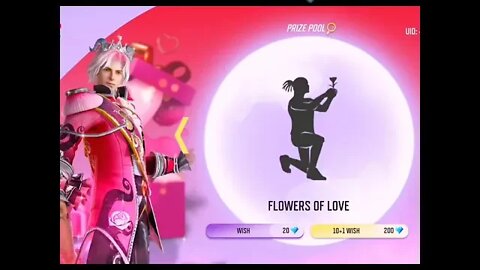 Valentine_s wish new event in free fire _ rose -- emote free fire _shorts #viral #gareeb #malamal #