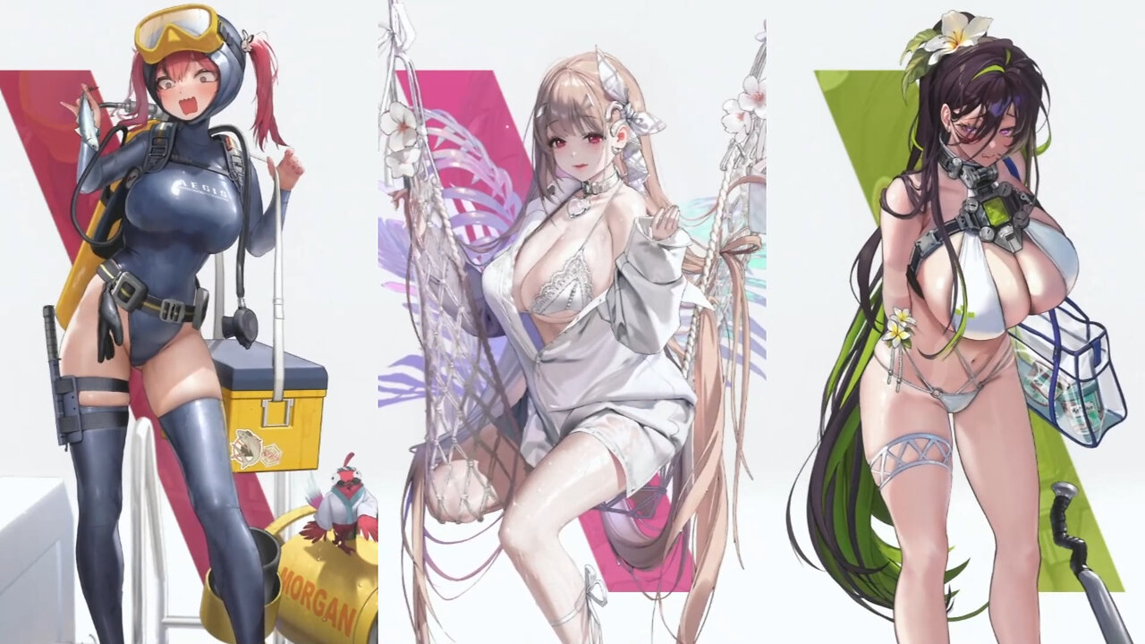 Nikke Shine of Love Viper, Mast the Diver & Wave of Disbelief Guilty