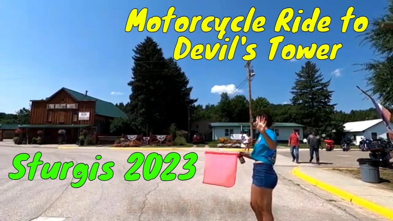 Motorcycle Ride to Devil's Tower during the Sturgis Motorcycle Rally